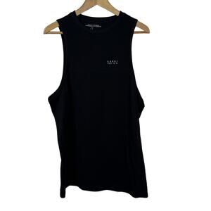 5 for $25| Boohoo Man Reg Fit Gym Black Muscle Tank Top Size M